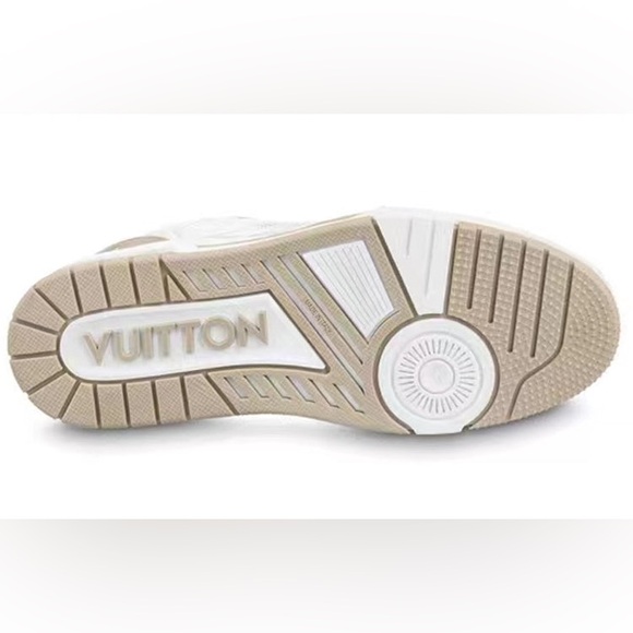 Louis Vuitton Trainer 'Velcro Strap - Beige Monogram Flowers'. - Picture 5 of 14